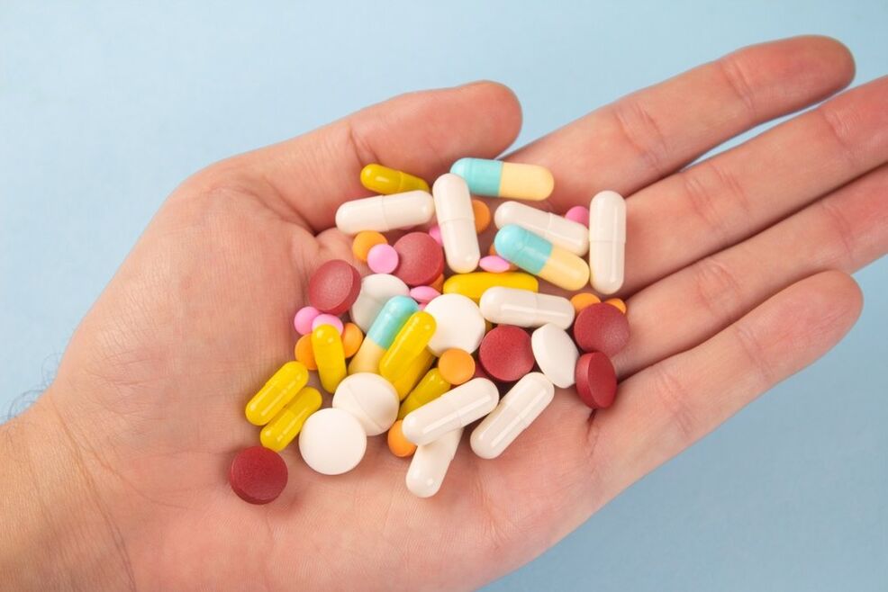 Verschiedene Medikamente zur Behandlung von Entzündungen der Prostata
